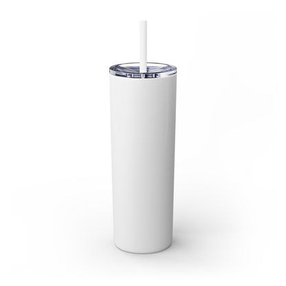 Drink Up Skinny Tumbler with Straw, 20oz