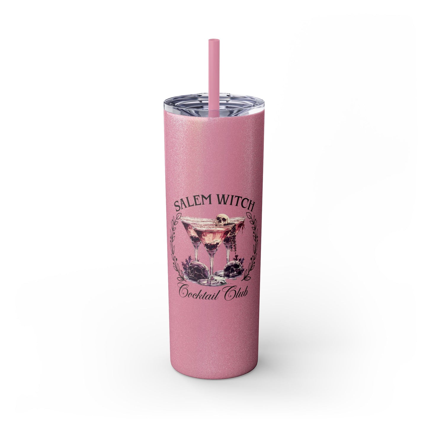 Salem Witch Cocktail Club V2 Skinny Tumbler with Straw, 20oz