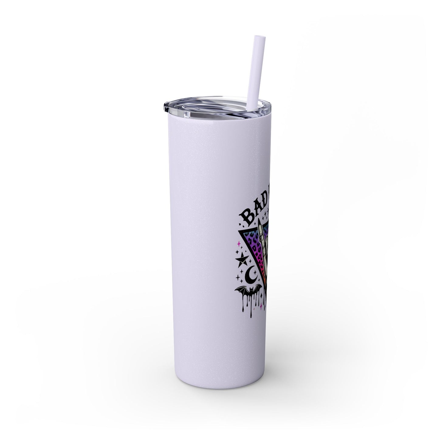 Bad Witch Vibes Skinny Tumbler with Straw, 20oz