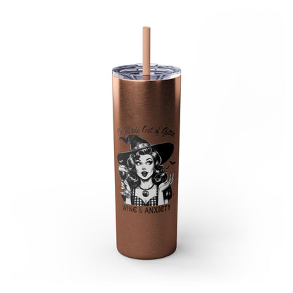 I'm Made Out Of Glitter Skinny Tumbler with Straw, 20oz