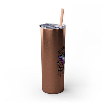 Bad Witch Vibes Skinny Tumbler with Straw, 20oz