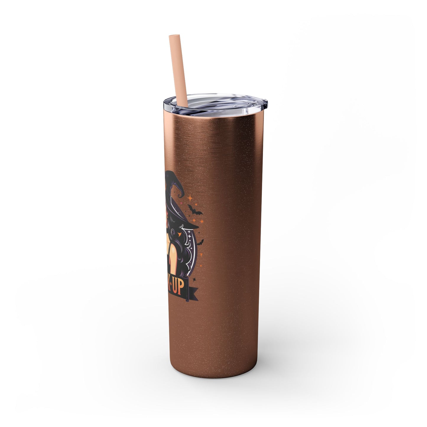 Drink Up Skinny Tumbler with Straw, 20oz