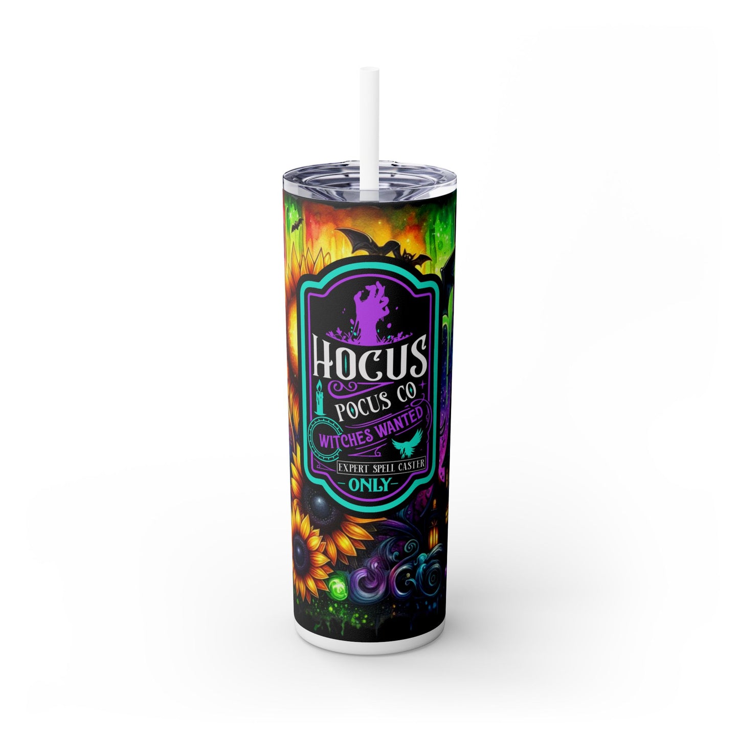 Hocus Pocus  Skinny Tumbler with Straw, 20oz