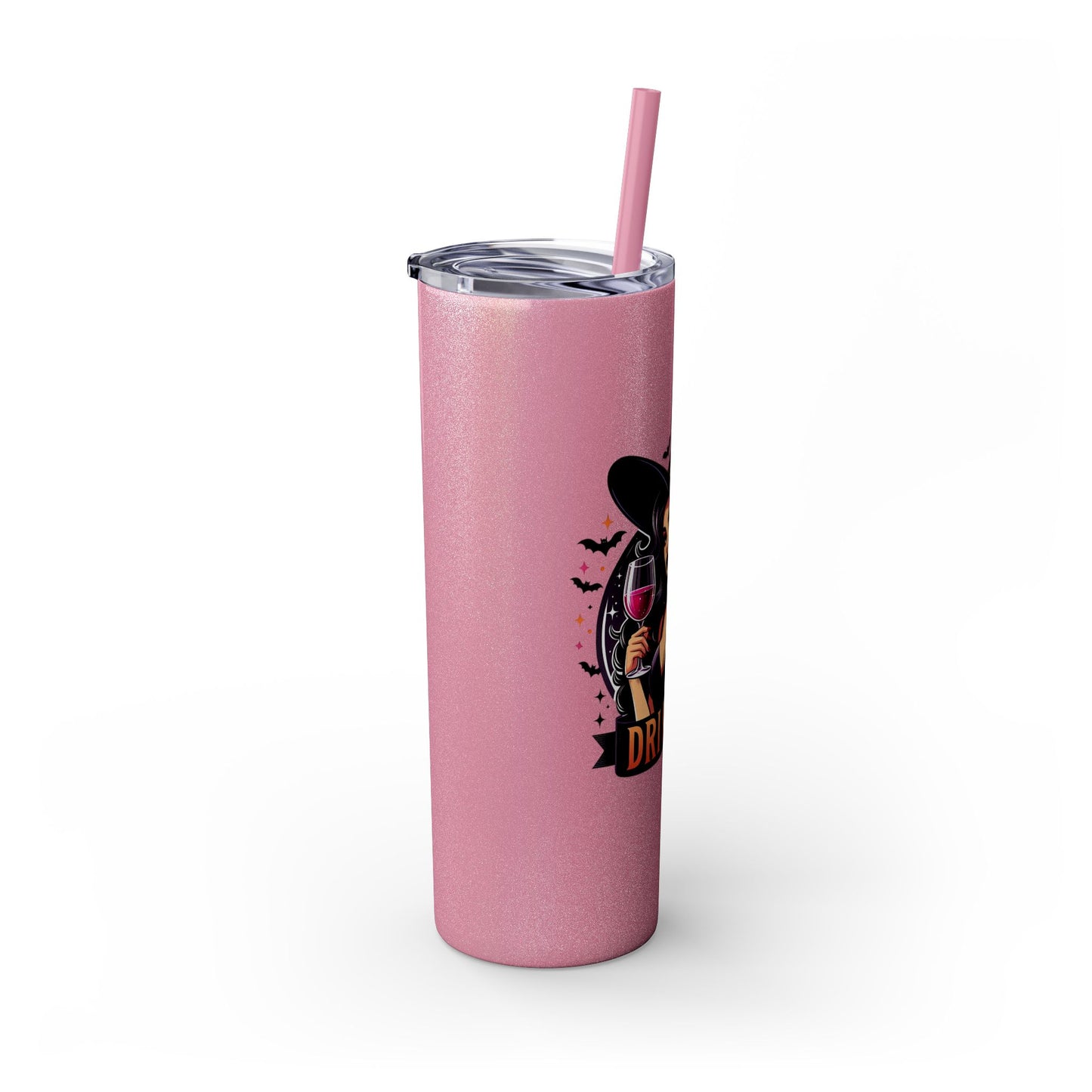 Drink Up Skinny Tumbler with Straw, 20oz