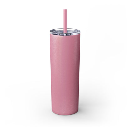 Drink Up Skinny Tumbler with Straw, 20oz