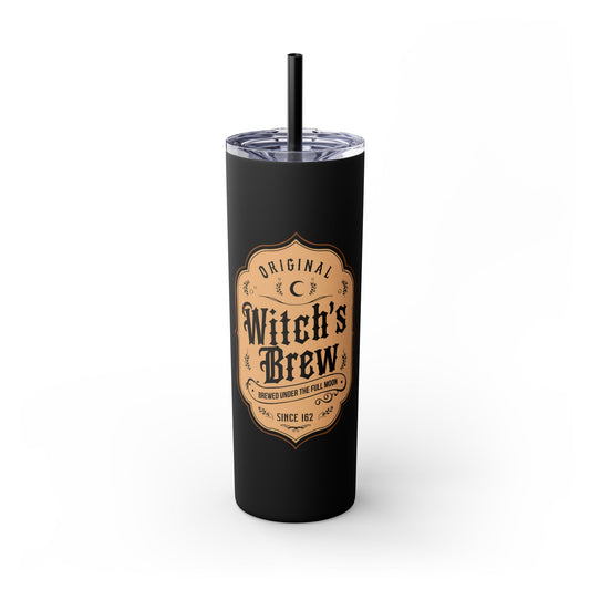 Witch's Brew Skinny Tumbler with Straw, 20oz