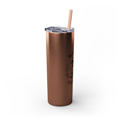 Witchy Brews Coffee Club Skinny Tumbler with Straw, 20oz