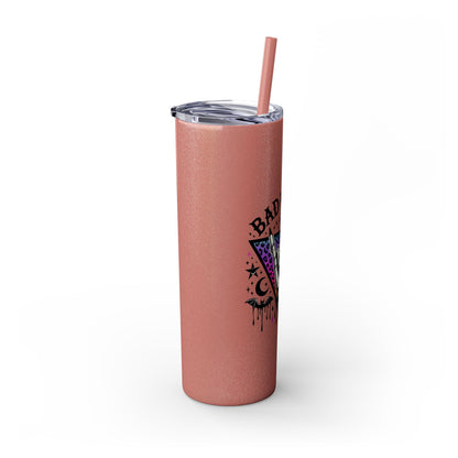 Bad Witch Vibes Skinny Tumbler with Straw, 20oz