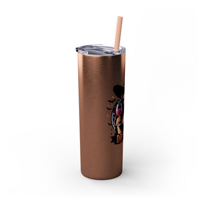 Drink Up Skinny Tumbler with Straw, 20oz