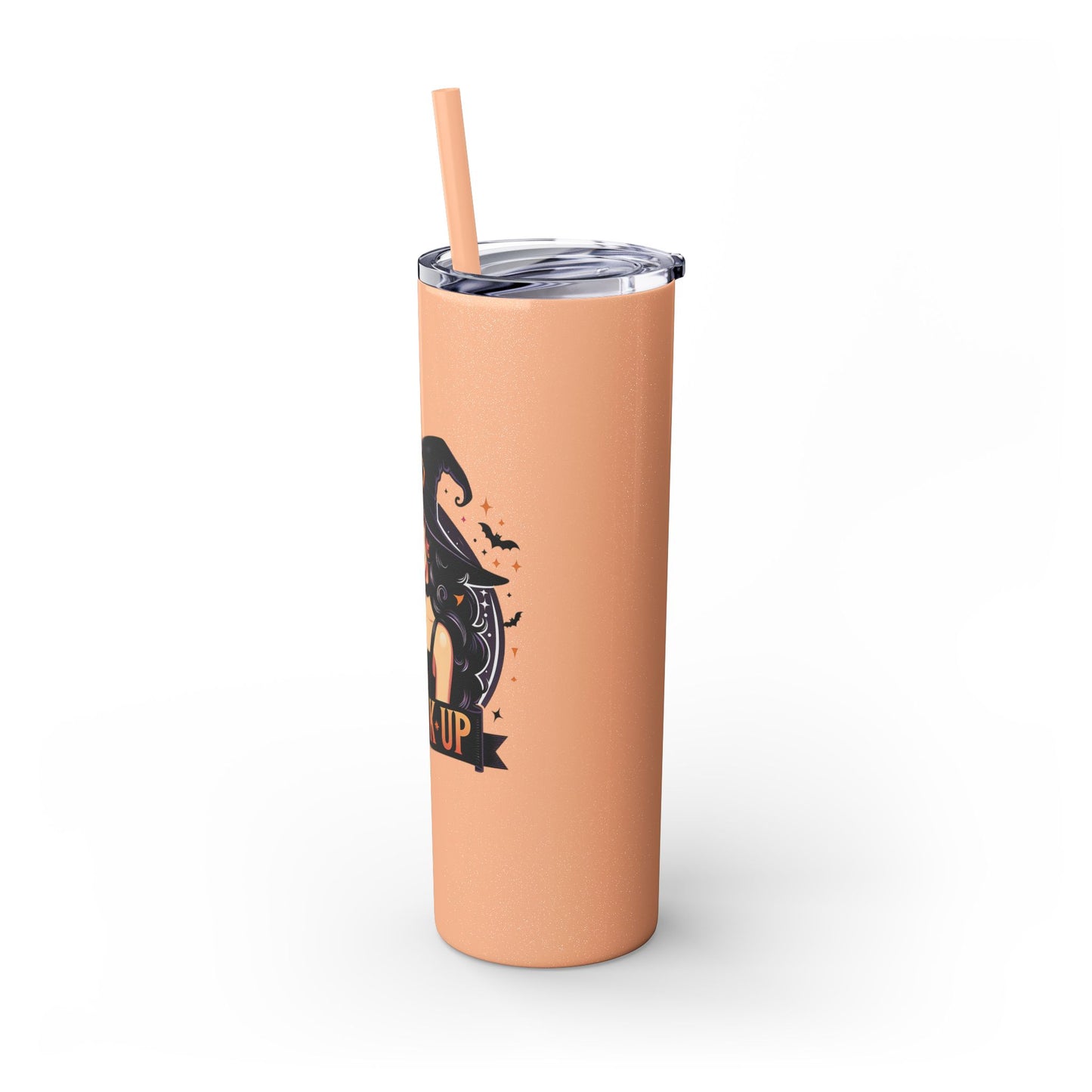 Drink Up Skinny Tumbler with Straw, 20oz