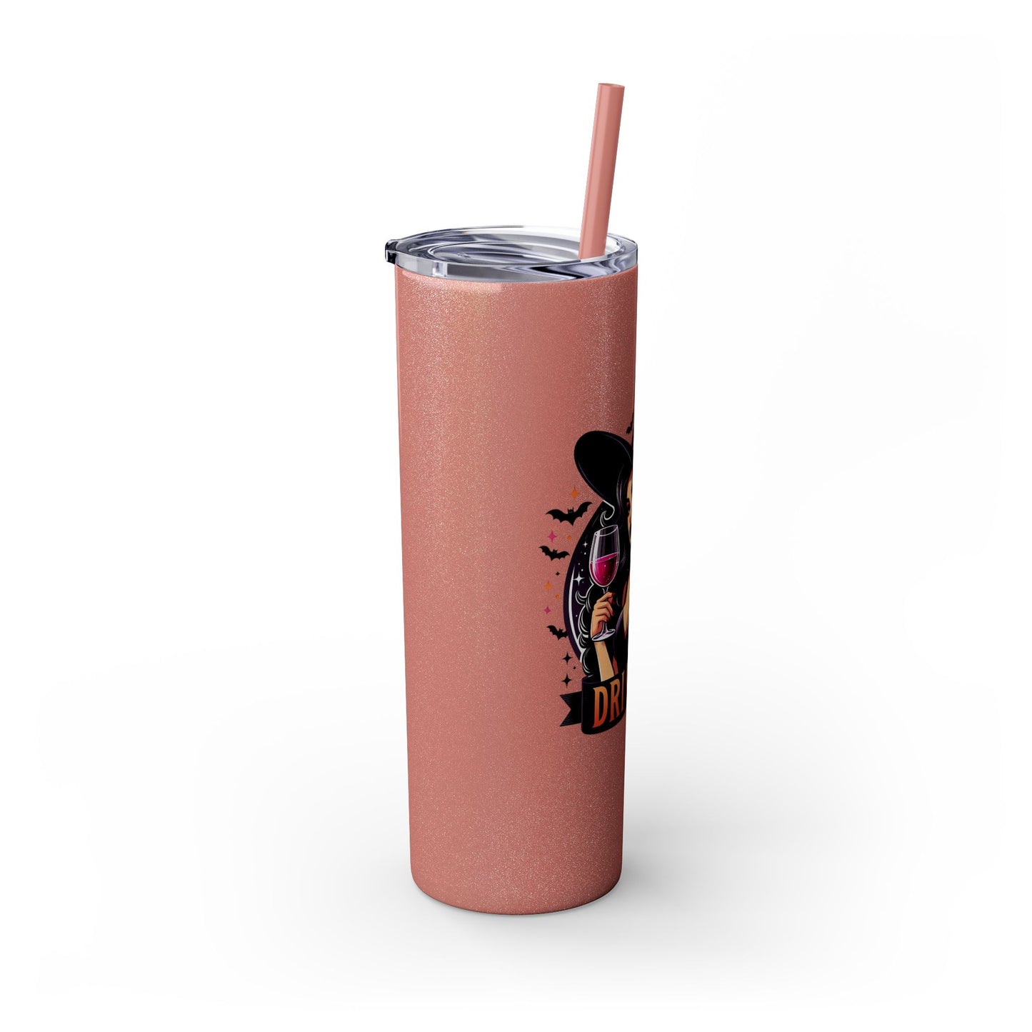 Drink Up Skinny Tumbler with Straw, 20oz