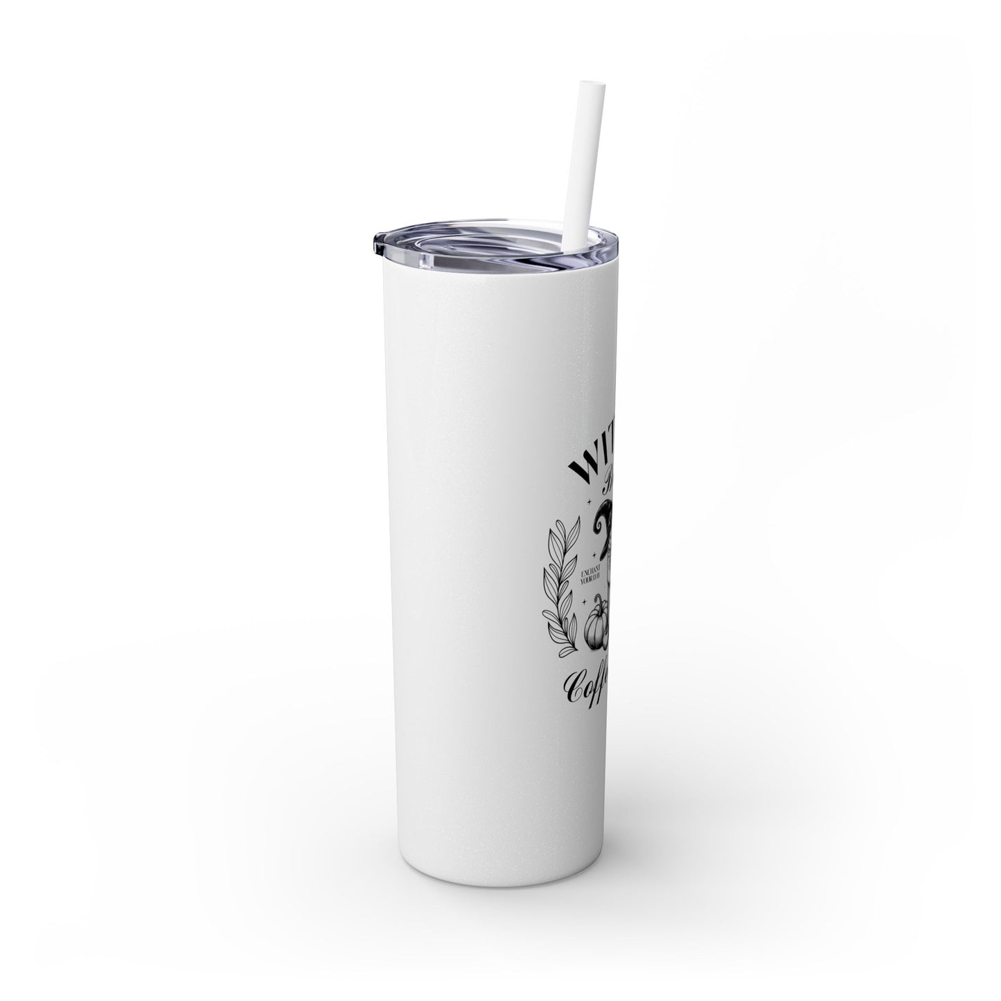 Witchy Brews Coffee Club Skinny Tumbler with Straw, 20oz