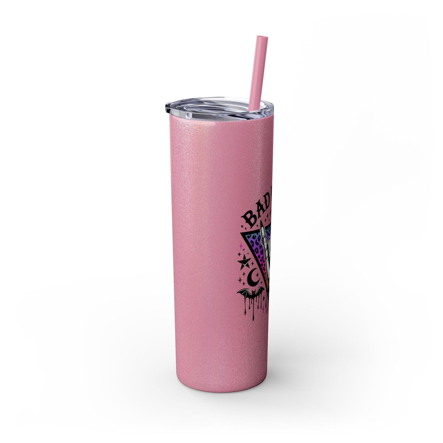 Bad Witch Vibes Skinny Tumbler with Straw, 20oz