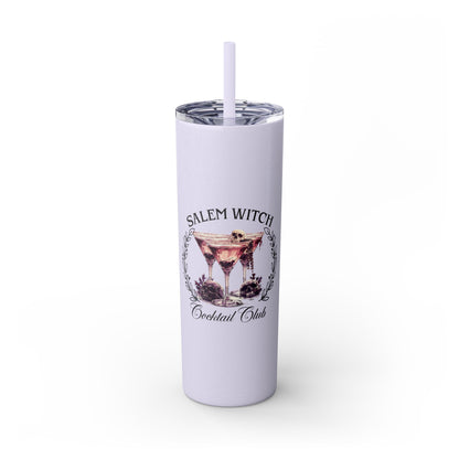 Salem Witch Cocktail Club V2 Skinny Tumbler with Straw, 20oz