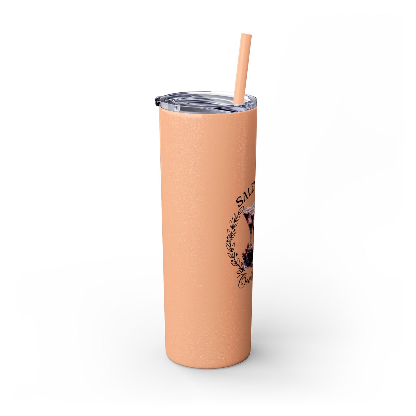 Salem Witch Cocktail Club V2 Skinny Tumbler with Straw, 20oz