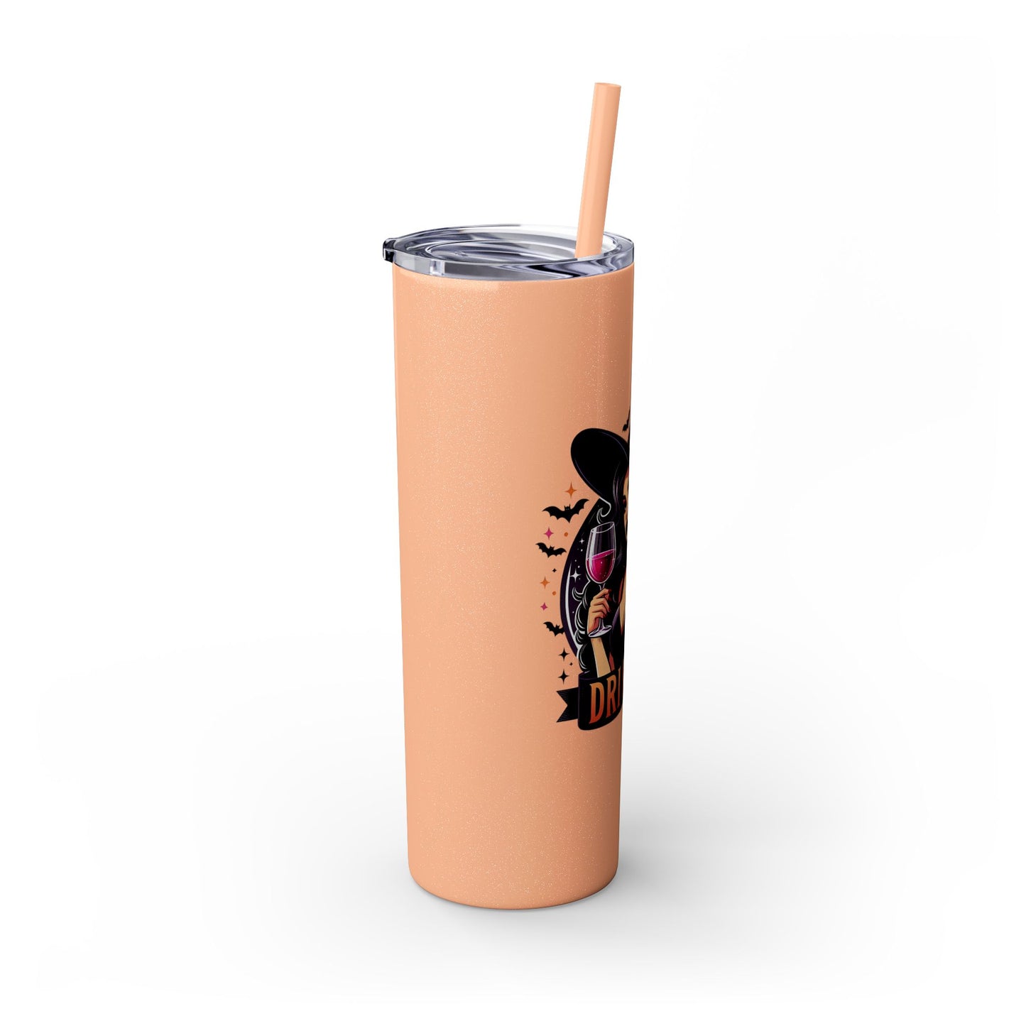 Drink Up Skinny Tumbler with Straw, 20oz