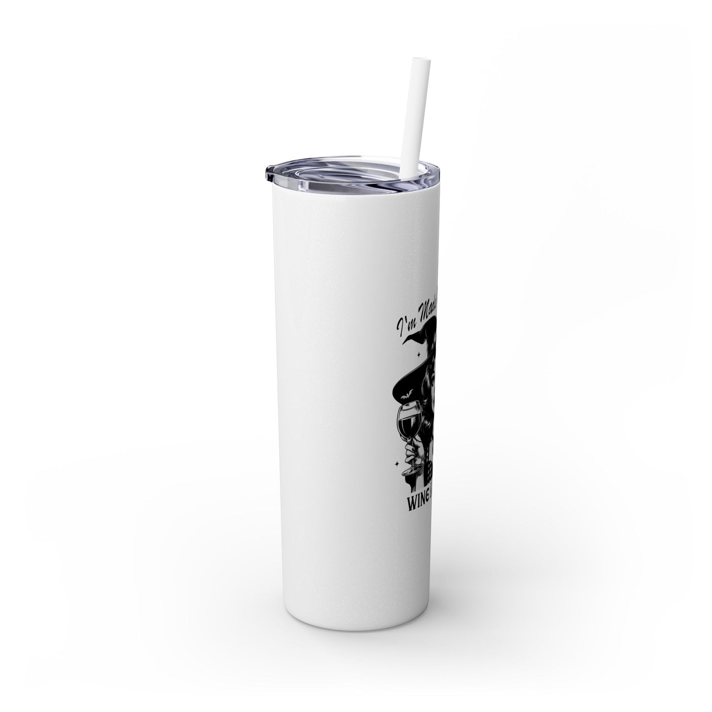 I'm Made Out Of Glitter Skinny Tumbler with Straw, 20oz