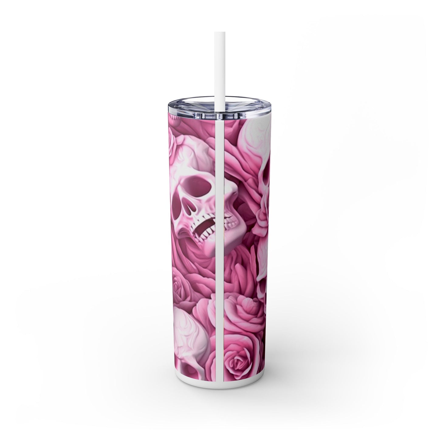 Spooky Bitch Season Skinny Tumbler with Straw, 20oz