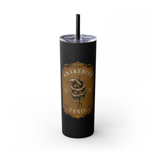 Snakebit Tonic Skinny Tumbler with Straw, 20oz