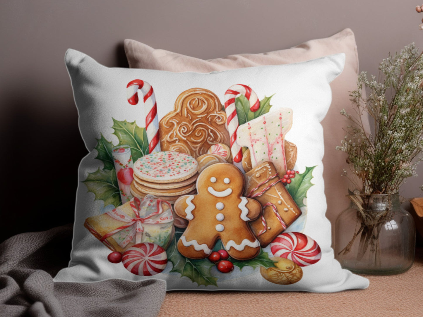 Watercolor Christmas Cookies Graphics Bundle - Watercolour Christmas Cookies png Clipart