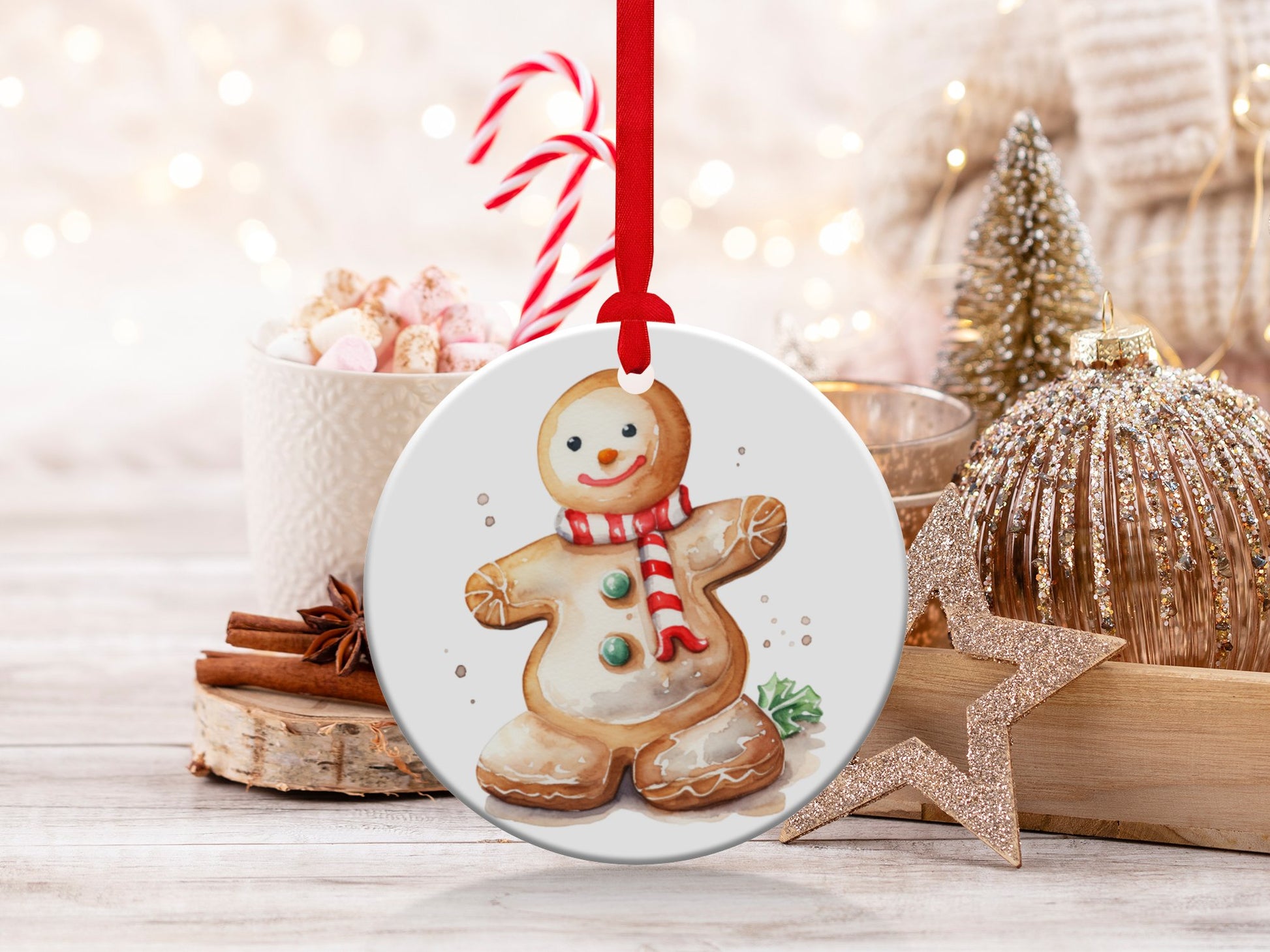 Watercolor Christmas Cookies Graphics Bundle - Watercolour Christmas Cookies png Clipart - SPIRITUAL DOWNLOADS